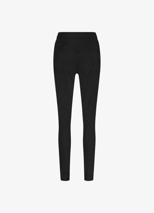 Studio Anneloes High waist tapered fit joggingbroek met steekzakken - detail 2 zwart