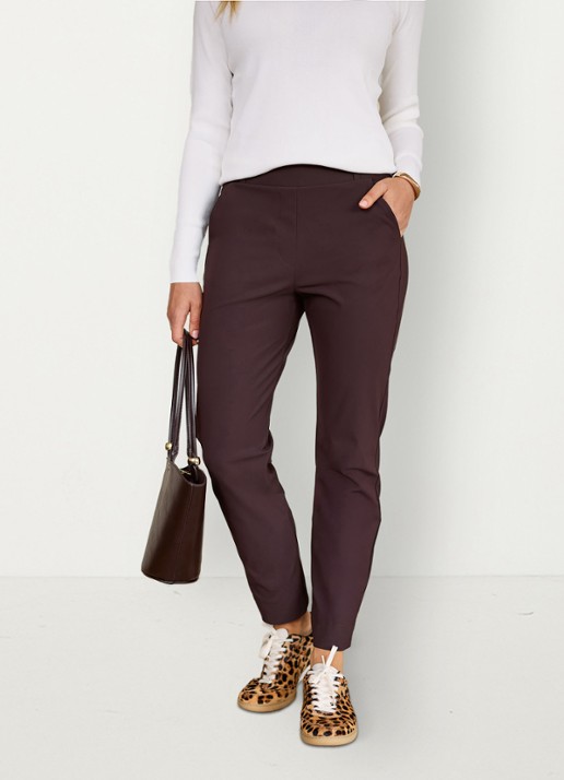 Studio Anneloes High waist tapered fit pantalon met steekzakken