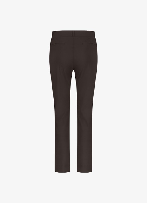 Studio Anneloes High waist tapered fit pantalon met steekzakken - detail 5 bruin
