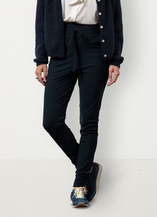 Studio Anneloes High waist tapered fit pantalon met steekzakken