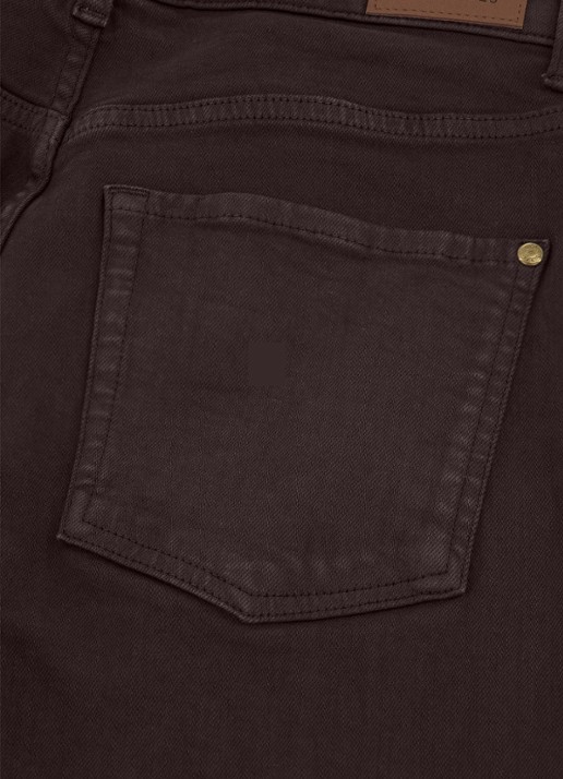 Studio Anneloes High waist wide leg jeans met steekzakken - detail 6 bruin