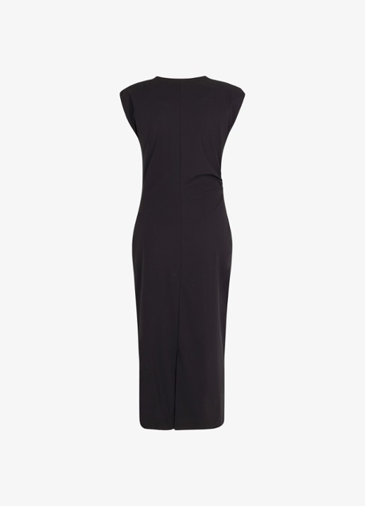 Studio Anneloes Jewel midi jurk met ronde hals - achterkant 2 zwart