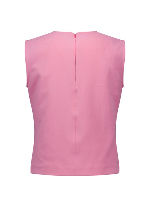 Studio Anneloes Josie mouwloze top met ronde hals - detail 2 roze