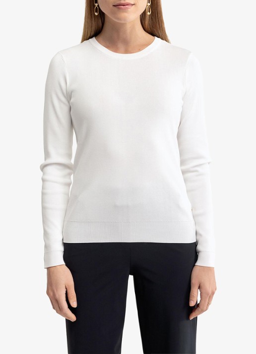 Studio Anneloes Lana fijngebreide pullover met ronde hals