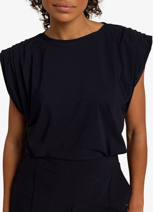Studio Anneloes Leona mouwloze top met plooien