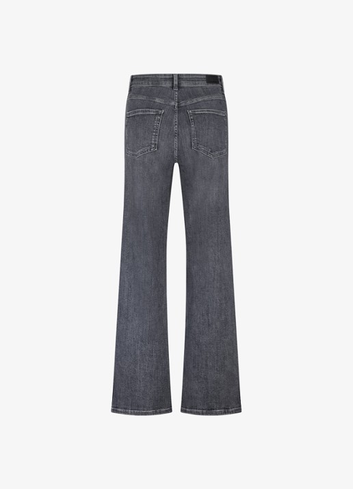 Studio Anneloes Lexie high waist loose fit jeans met steekzakken - achterkant grijs