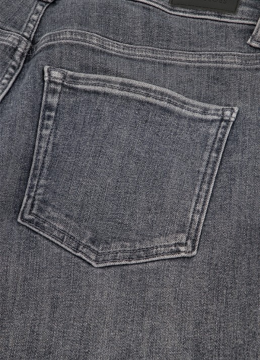 Studio Anneloes Lexie high waist loose fit jeans met steekzakken - detail 2 grijs