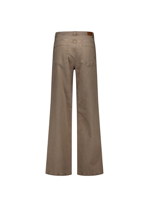 Studio Anneloes Lexie loose fit jeans met gekleurde wassing - detail 2 bruin