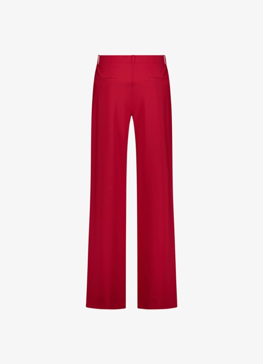 Studio Anneloes Lexie loose fit pantalon met paspelzakken - achterkant 2 rood