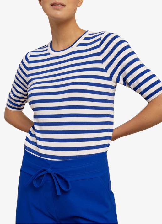 Studio Anneloes Luna fijngebreide pullover met streepprint