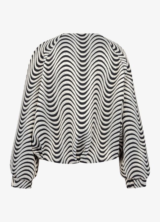 Studio Anneloes Luun bomberjack met print - achterkant 2 grijs