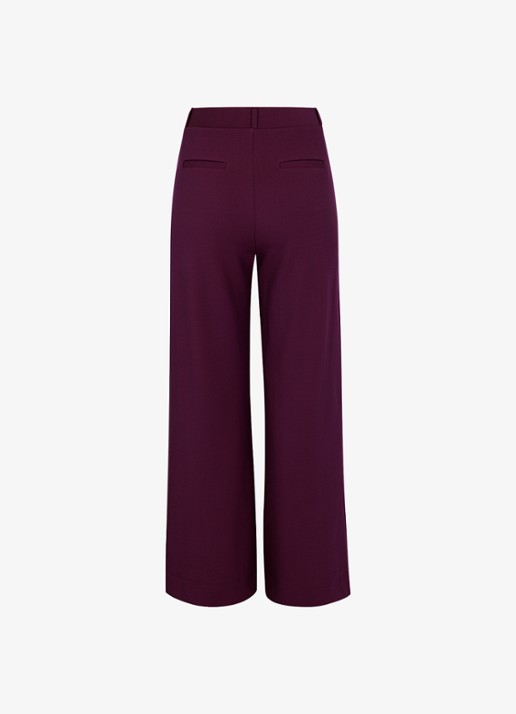 Studio Anneloes Luz high waist loose fit pantalon met steekzakken - achterkant 2 paars