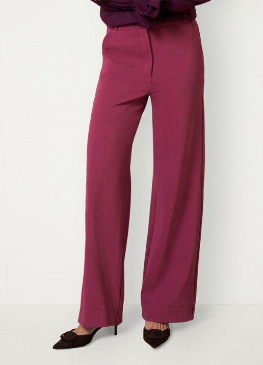 Studio Anneloes Luz high waist loose fit pantalon met steekzakken