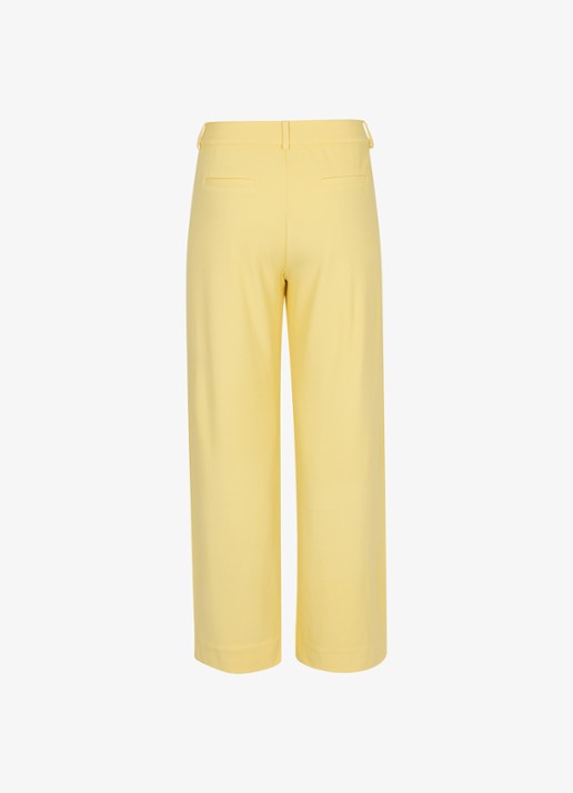Studio Anneloes Luz high waist loose fit pantalon met steekzakken - achterkant 6 lichtgeel