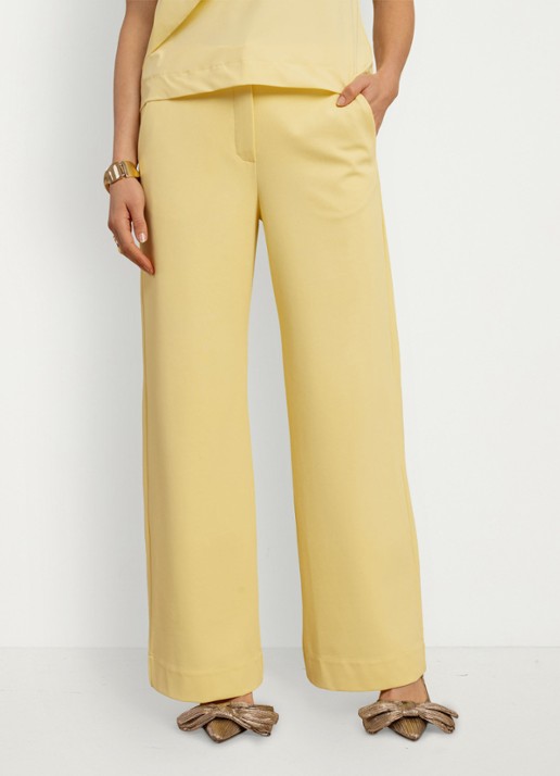 Studio Anneloes Luz high waist loose fit pantalon met steekzakken