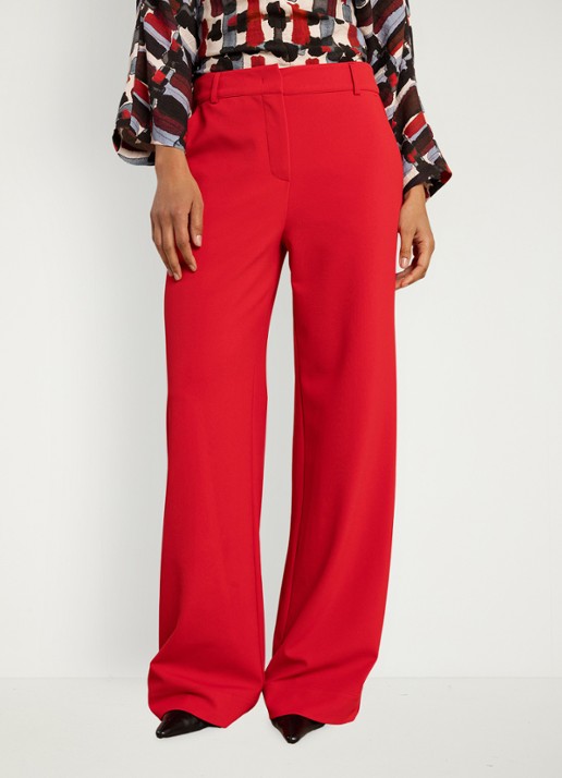 Studio Anneloes Luz mid waist wide fit broek met steekzakken