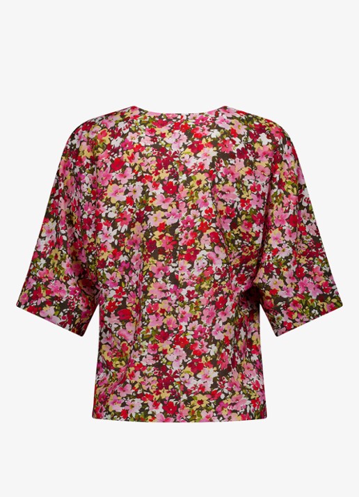 Studio Anneloes Madison top met bloemenprint - achterkant multicolor
