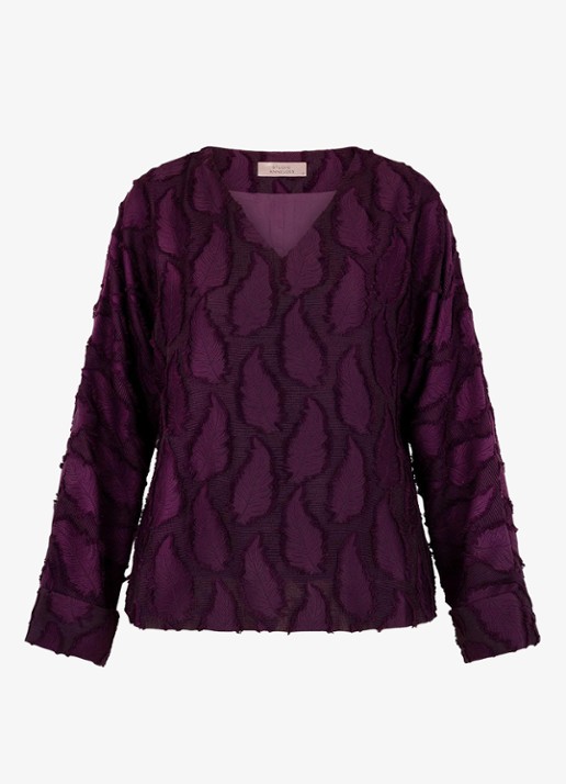Studio Anneloes Madison top met print - voorkant bruin