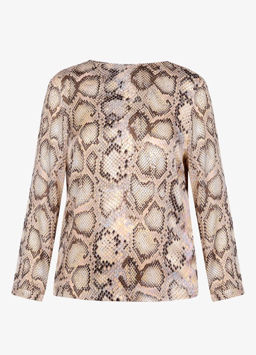 Studio Anneloes Madison top met print - achterkant bruin