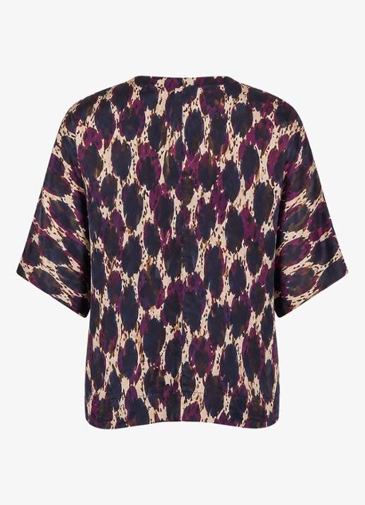 Studio Anneloes Madison tuniek met dierenprint - achterkant lichtpaars