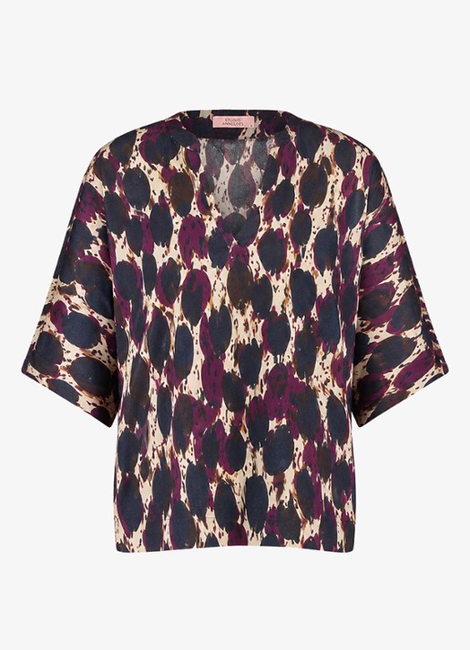 Studio Anneloes Madison tuniek met dierenprint - voorkant 5 lichtpaars