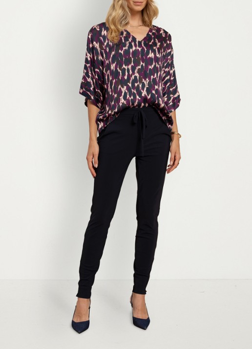 Studio Anneloes Madison tuniek met dierenprint - voorkant 6 lichtpaars