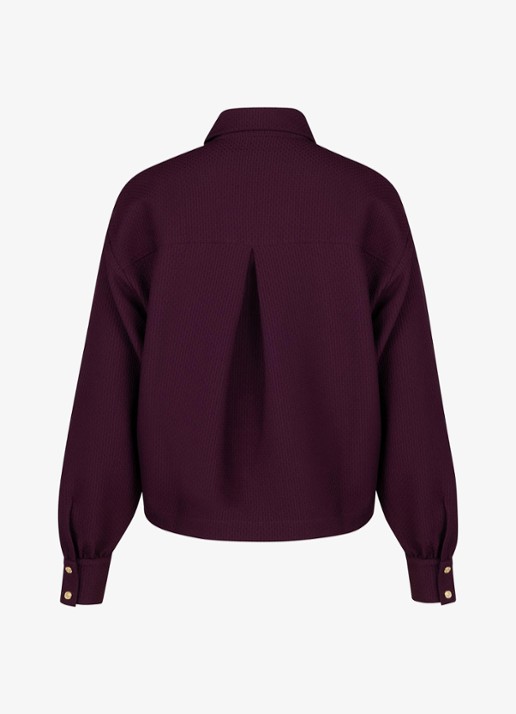 Studio Anneloes Melani blouse met textuur - achterkant 3 bruin