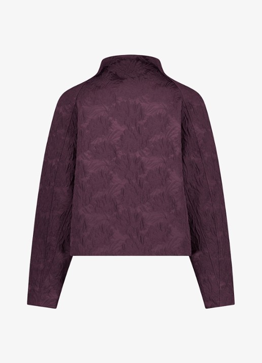 Studio Anneloes Mels bomber jacket - achterkant aubergine