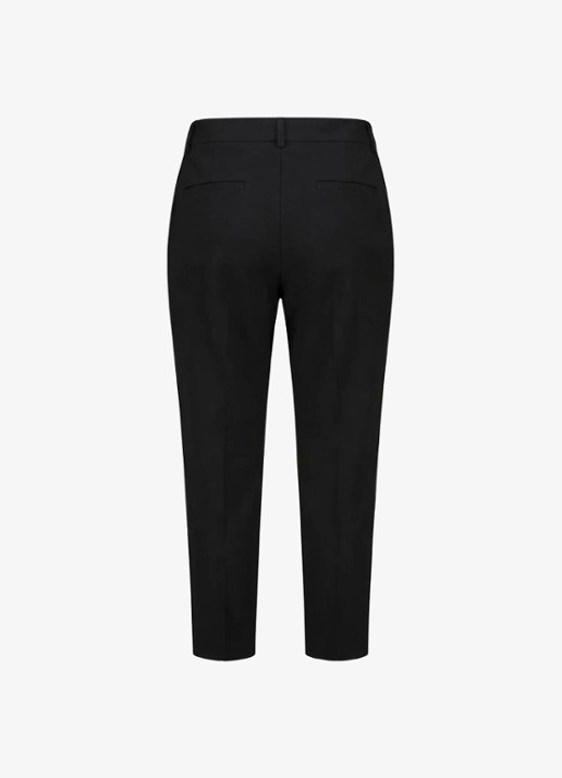 Studio Anneloes Mid waist straight fit capri broek - achterkant 5 zwart