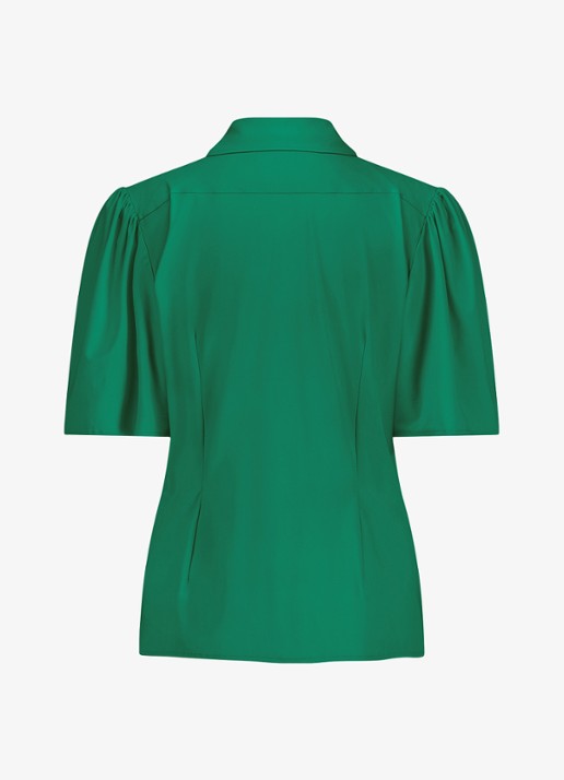 Studio Anneloes Poppy blouse met kraag - detail 2 groen