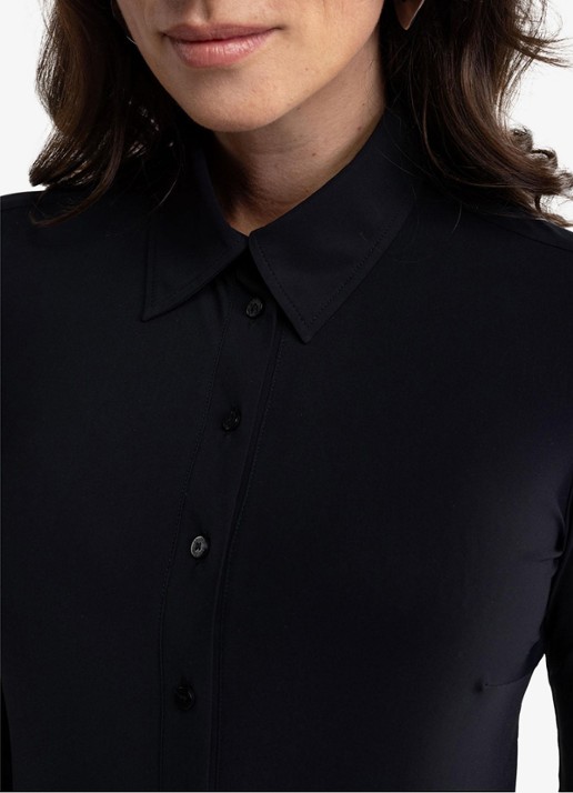 Studio Anneloes Poppy blouse met kraag - detail 4 zwart