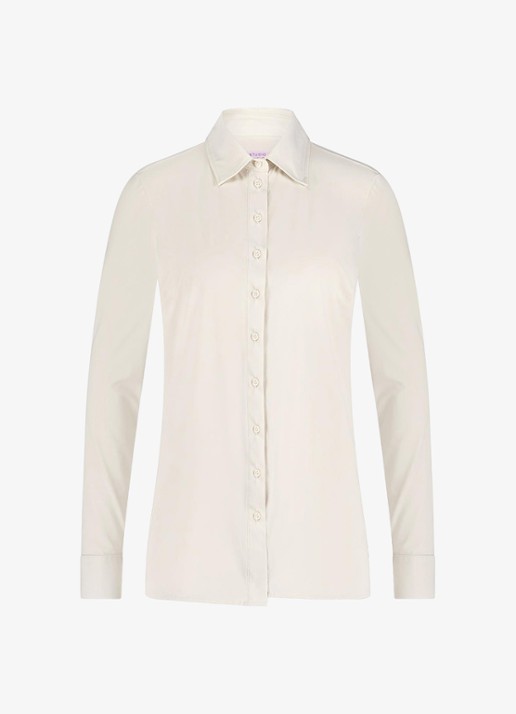 Studio Anneloes Poppy blouse met kraag - detail 4 gebroken wit
