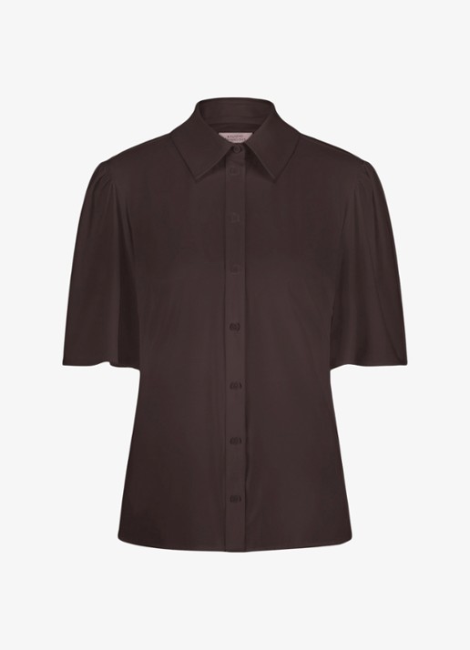 Studio Anneloes Poppy blouse met vlindermouw - voorkant 2 bruin