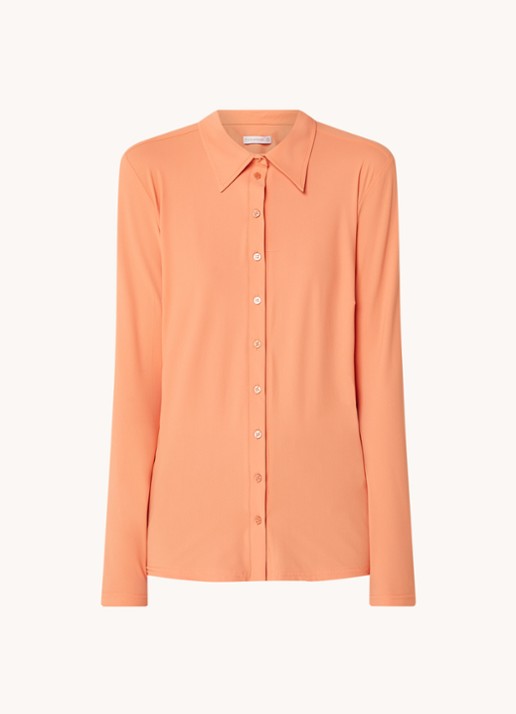 Studio Anneloes Poppy blouse van travelstof  - voorkant 2 orange