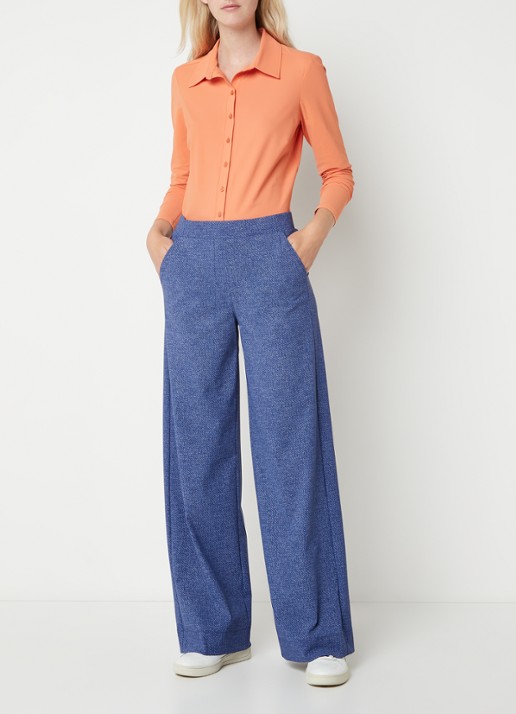Studio Anneloes Poppy blouse van travelstof  - voorkant 3 orange
