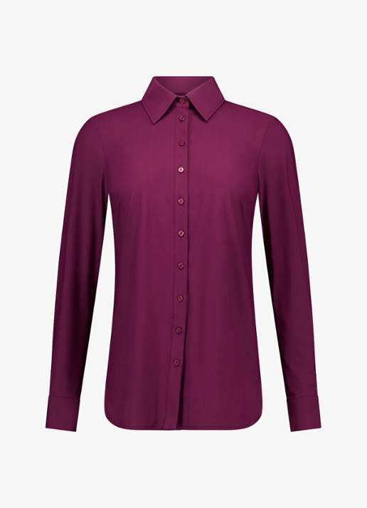 Studio Anneloes Poppy blouse - voorkant 4 aubergine