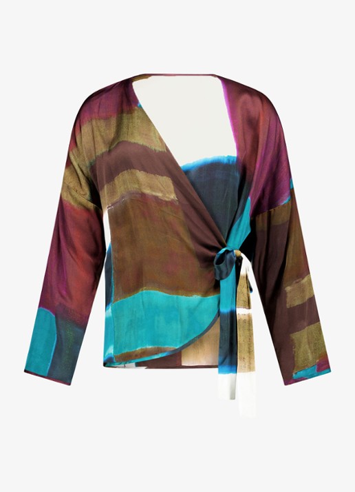 Studio Anneloes Raye top met tie-dye dessin