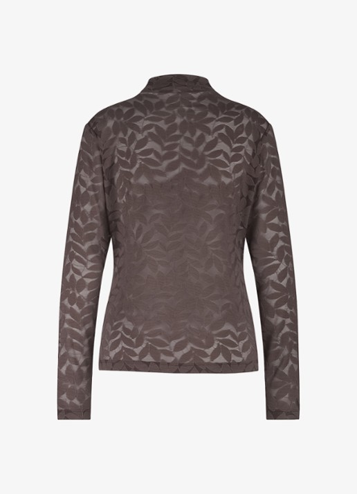 Studio Anneloes Reagan lace top - achterkant mosgroen