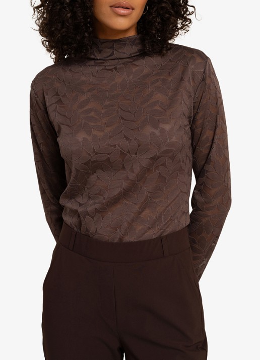Studio Anneloes Reagan lace top - detail 4 mosgroen