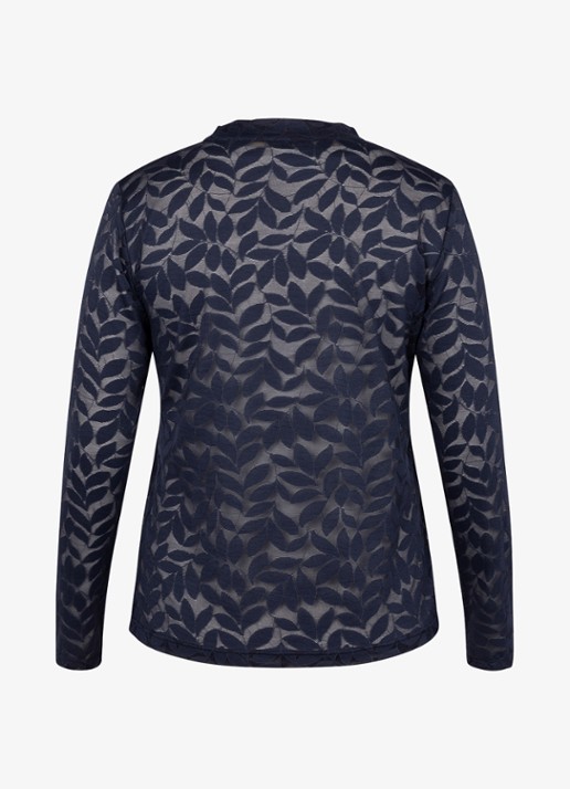 Studio Anneloes Reagan lace top - achterkant 3 kobaltblauw