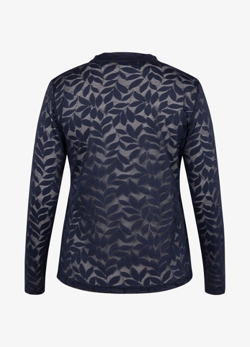 Studio Anneloes Reagan longsleeve van kant - achterkant donkerblauw