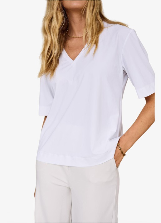 Studio Anneloes Roller T-shirt van travelstof - detail 2 wit