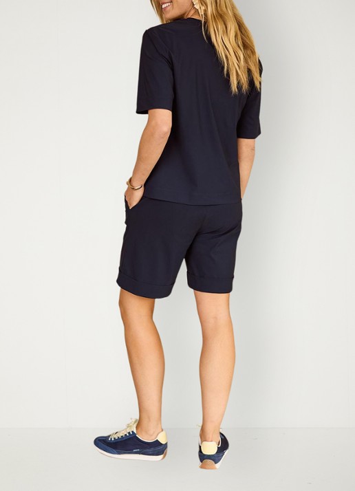 Studio Anneloes Roller T-shirt van travelstof - achterkant 3 blauw