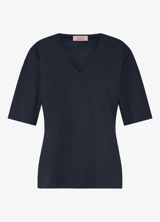 Studio Anneloes Roller T-shirt van travelstof - voorkant blauw