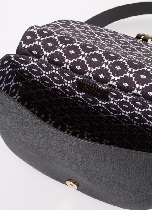 Studio Anneloes SA crossbodytas met afneembare schouderriem - detail 2 zwart