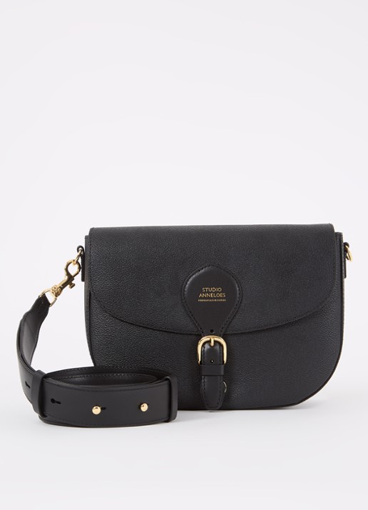 Studio Anneloes SA crossbodytas met afneembare schouderriem - voorkant zwart