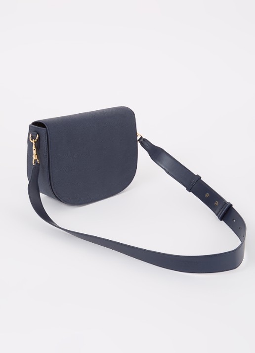 Studio Anneloes SA crossbodytas met afneembare schouderriem - achterkant 3 donkerblauw