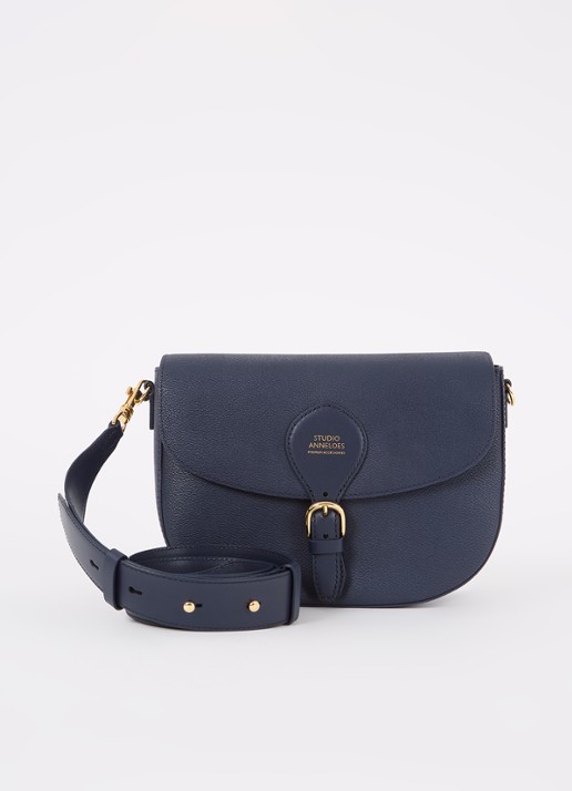 Studio Anneloes SA crossbodytas met afneembare schouderriem - voorkant 4 donkerblauw