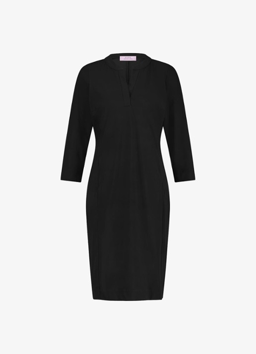 Studio Anneloes Simplicity mini tuniekjurk met steekzakken - voorkant 2 zwart