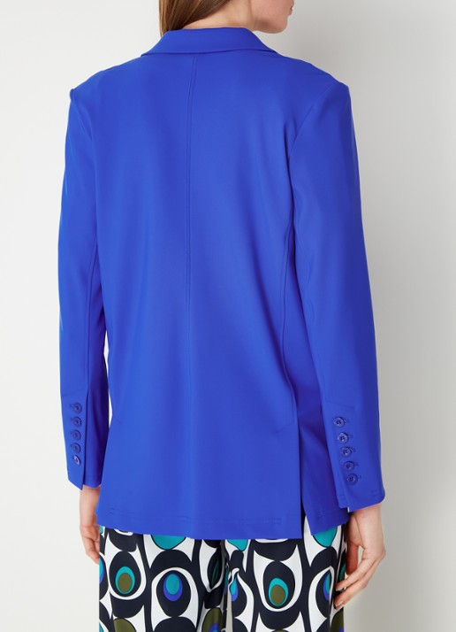 Studio Anneloes Sofia Bonded blazer van travelstof  - achterkant 3 kobaltblauw